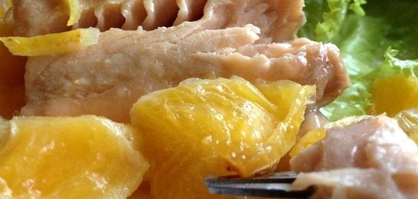 Форель с апельсинами