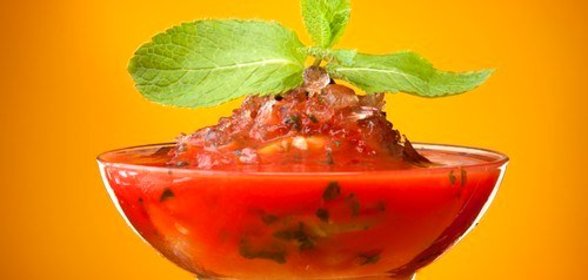 Арбузный кулер с водкой и мятой