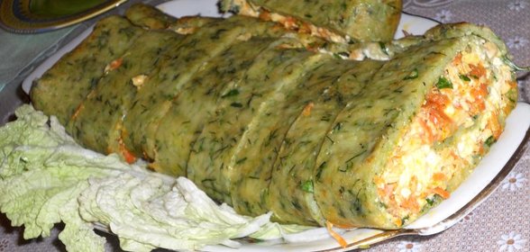 Рулет из кабачков