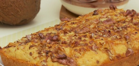 Постный кокосовый пирог
