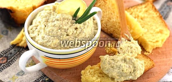 Бутербродная намазка из сардин, яиц и плавленного сырка