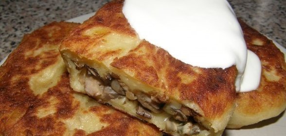 Картофельные котлеты с грибами