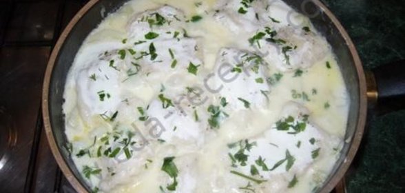 Котлеты из свинины под молочным соусом