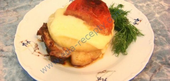 Свиной антрекот по-гавайски
