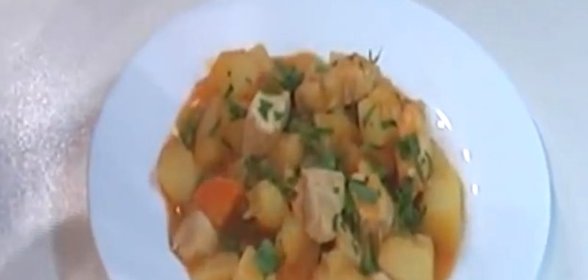 Рагу из курицы и овощей