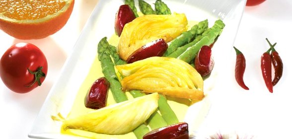 Спаржа со свеклой и фенхелем