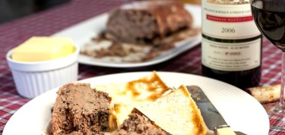 Запечённый паштет из куриной печени