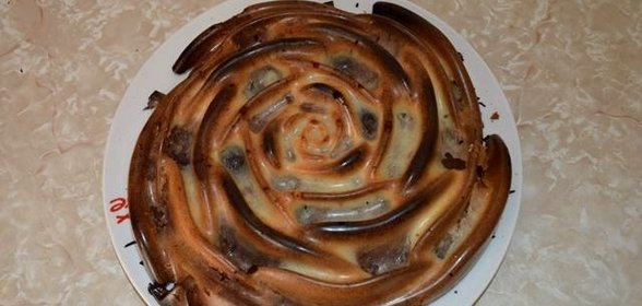 Пирог Полосатая роза