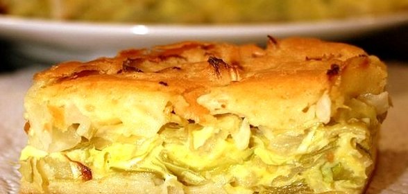 Капустный пирог в мультиварке
