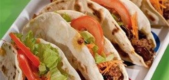 Такос с пряной говядиной