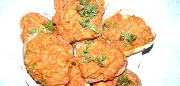 Гренки с морковью