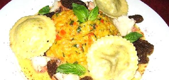 Ризотто с шафраном и лимоном
