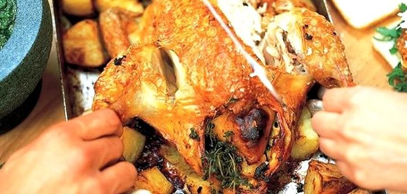 Жареная курица с лимоном от Джейми Оливера