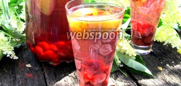 Компот из цветков бузины в мультиварке