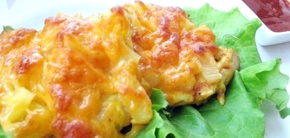 Куриная отбивная с ананасом