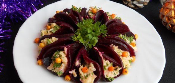 Закуска из свеклы и сыра