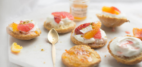 Сконы с кокосовым кремом