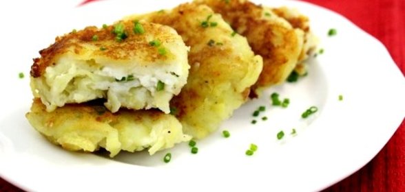 Картофельные пампушки с творогом