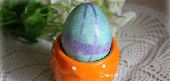 Пасхальные яйца, способ окрашивания