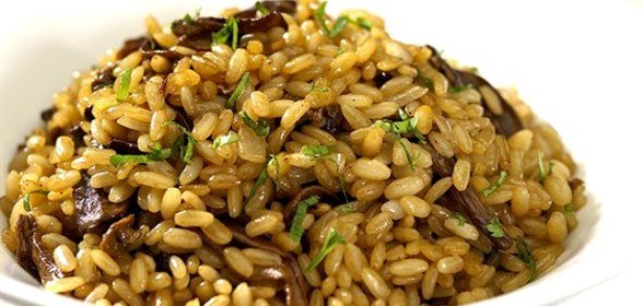 Плов с грибами