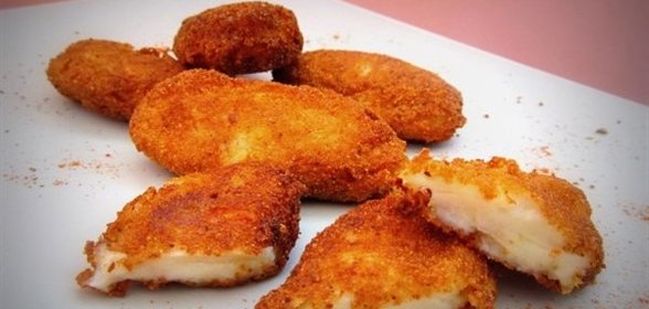 Крокеты с сыром и ветчиной (тапас)