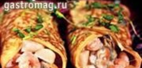 Блины с морепродуктами