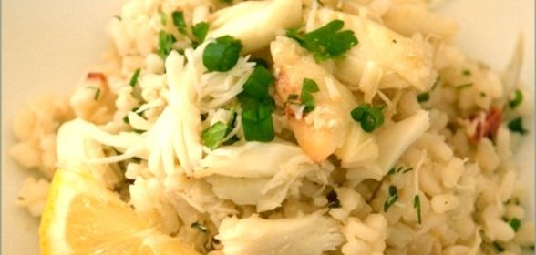 Ризотто с крабом