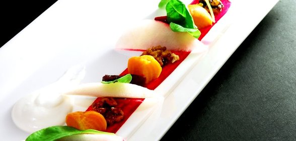 Десерт с хурмой