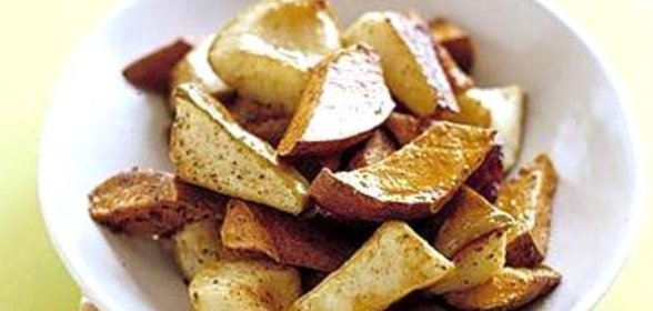 Жареные груши с бататом