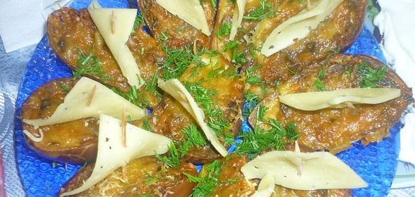 Закуска из баклажанов Кораблики