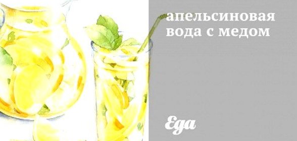 апельсиновая вода с медом