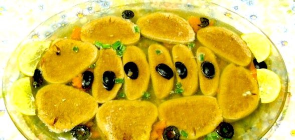 Заливное из говяжьего языка