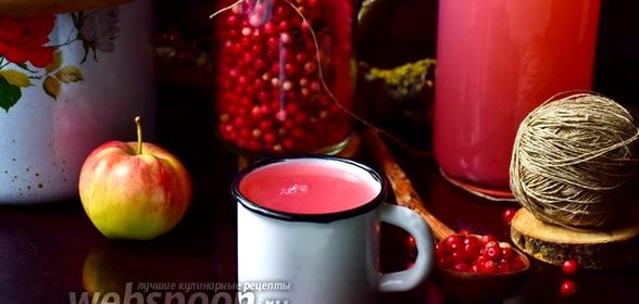 Кисель бруснично-яблочный