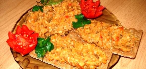 Грибная икра с овощами