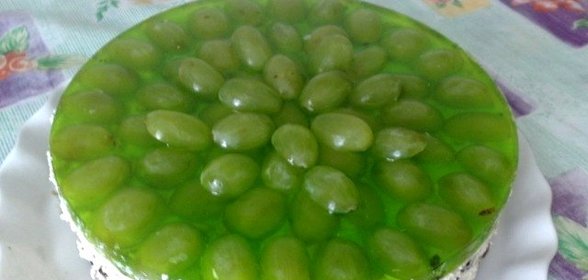 Торт Виноградинка без выпечки