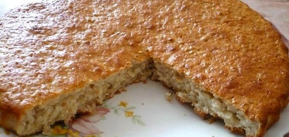 Пирог с овсяными хлопьями