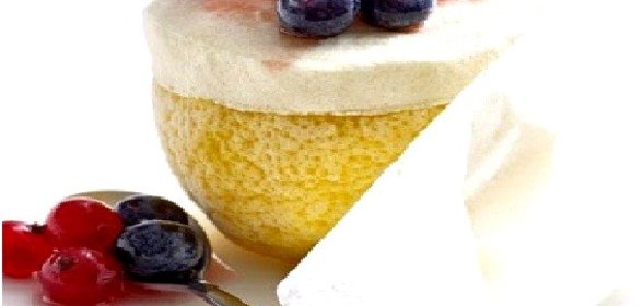 Лимонно-ягодное суфле