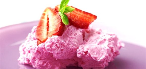 Клубничный мусс с белками