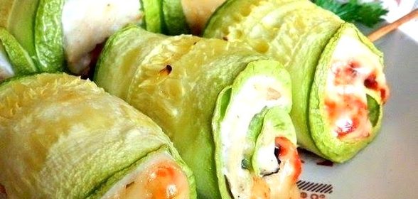 Кабачковые рулетики