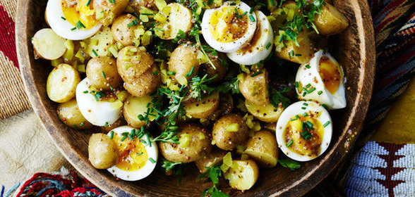 Картофельный салат с яйцом