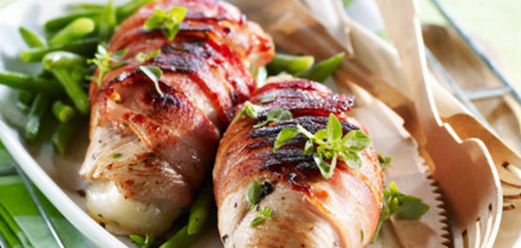 Рулетики из индейки с козьим сыром