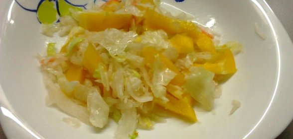 Салат с квашенной капустой и болгарским перцем