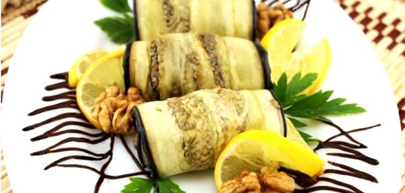 Баклажанные рулеты по-крымски