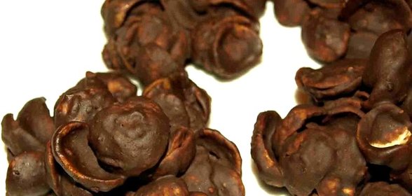 Песочные шоколадные розы