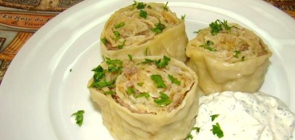 Ленивые манты в пароварке