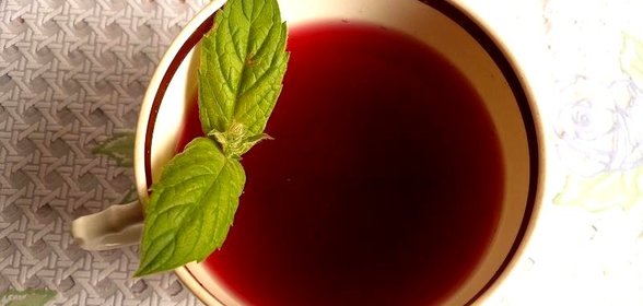 Виноградный компот с мятой