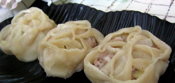 Манты с мясом и картофелем