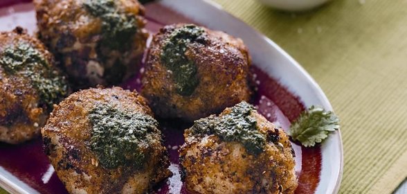 Картофельные котлетки с песто