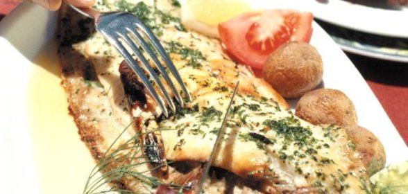 Филе морского языка в виски