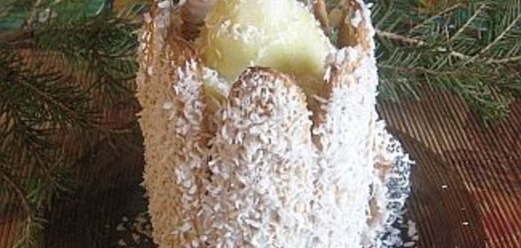 Десерт Груша в стакане